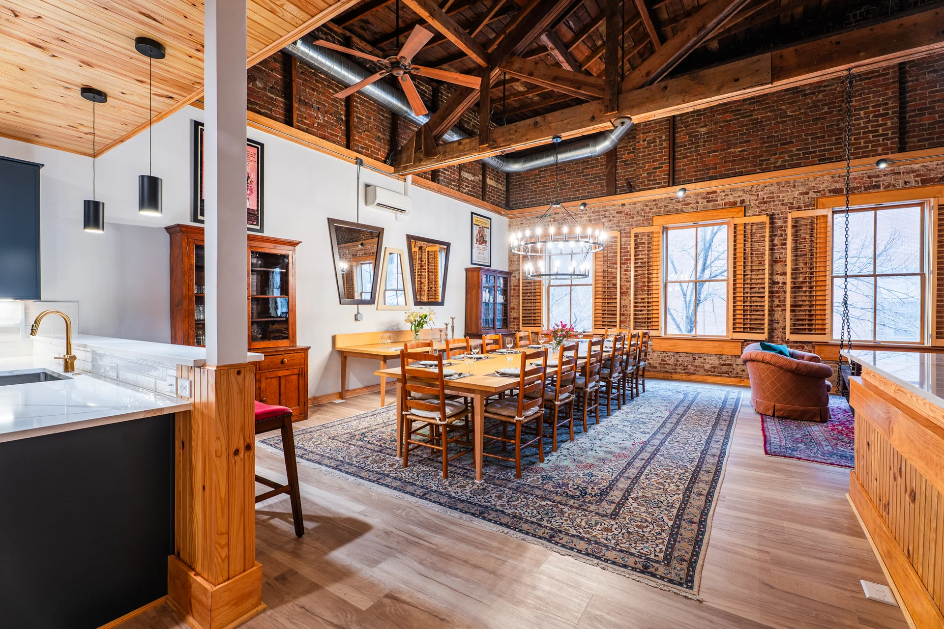 Open-plan dining space